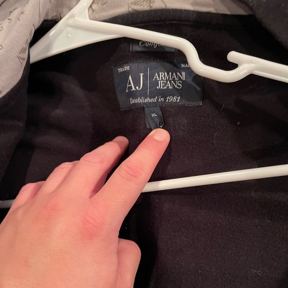 COPY - Armani Jeans black hoodie - Picture 4 of 4